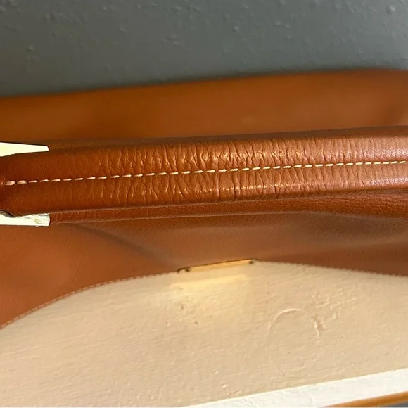 Vintage Longchamp Le Foulenne Tan Leather Attache Briefcase - Picture 14 of 15